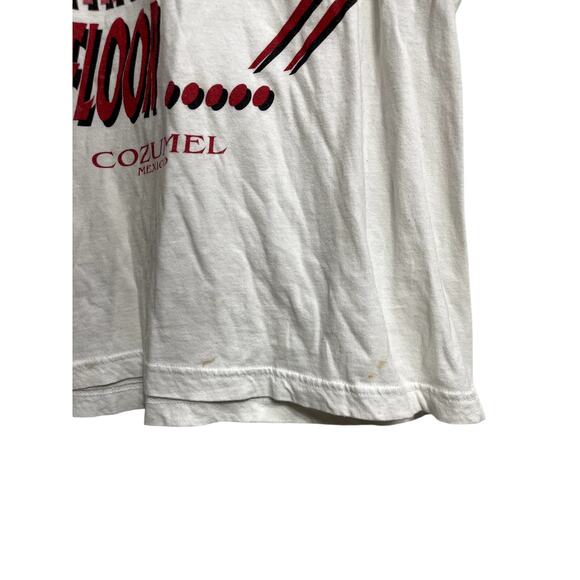 Y2K White Tequila‎ Parrot Humor Comedy Joke Cozumel Mexico Tee Shirt Size XL - Picture 4 of 4